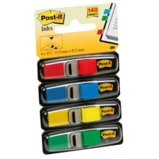 PACK 4 DISPENSADORES X 35 MARCADORES INDEX 11,9X43,2MM COLORES SURTIDOS 683-4 POST-IT 7000144923 (Espera 4 dias)