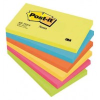 PACK 6 BLOCS 100 HOJAS NOTAS ADHESIVAS 76X127MM COLECCIÓN ENERGETIC 655-TFENN POST-IT 7100172314 (Espera 4 dias)