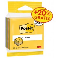 CUBO 325+65 HOJAS NOTAS ADHESIVAS 76X76MM COLORES SURTIDOS EMBLISTADO INDIVIDUAL 2014-UCP POST-IT 7100172397 (Espera 4 dias)