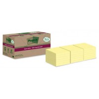 PACK 14+4 BLOCS 90 HOJAS NOTAS RECICLADAS ADHESIVAS 76X76MM SUPER STICKY AMARILLO PASTEL 654 RSSCY14+4 POST-IT 7100284878 (Espera 4 dias)