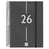 AGENDA 2026 BASIC YEAR E10 155X212MM DIA PAGINA NEGRO FINOCAM 741106026 (Espera 4 dias)