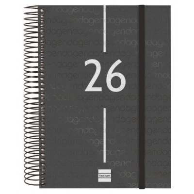 AGENDA 2026 BASIC YEAR E10 155X212MM DIA PAGINA NEGRO FINOCAM 741106026 (Espera 4 dias)