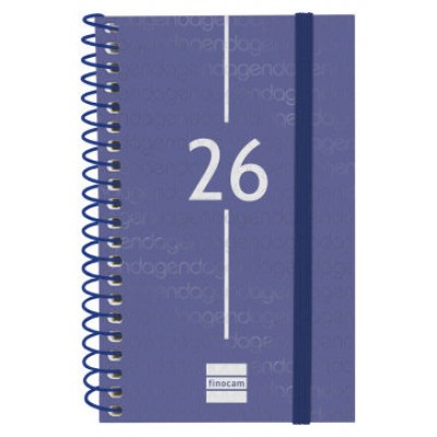 AGENDA 2026 BASIC YEAR E3 79X127MM SEMANA VISTA HORIZONTAL AZUL FINOCAM 741421026 (Espera 4 dias)