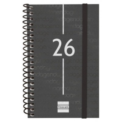 AGENDA 2026 BASIC YEAR E3 79X127MM SEMANA VISTA HORIZONTAL NEGRO FINOCAM 741426026 (Espera 4 dias)