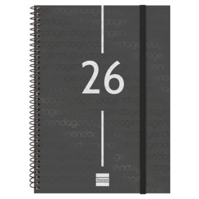 AGENDA 2026 BASIC YEAR E10 155X212MM SEMANA VISTA HORIZONTAL NEGRO FINOCAM 741456026 (Espera 4 dias)