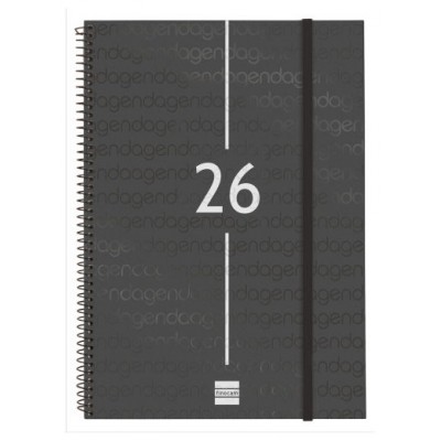 AGENDA 2026 BASIC YEAR E40 210X297MM SEMANA VISTA HORIZONTAL NEGRO FINOCAM 741466026 (Espera 4 dias)