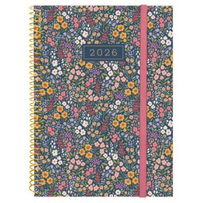 AGENDA 2026 TRENDY DESIGN E10 155X212MM SEMANA VISTA HORIZONTAL FLORA FINOCAM 742233026 (Espera 4 dias)
