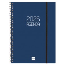 AGENDA 2026 BASIC OPAQUE E10 155X212MM SEMANA VISTA HORIZONTAL AZUL FINOCAM 742761026 (Espera 4 dias)