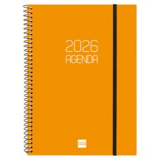 AGENDA 2026 BASIC OPAQUE E10 155X212MM SEMANA VISTA HORIZONTAL NARANJA FINOCAM 742762926 (Espera 4 dias)