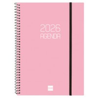 AGENDA 2026 BASIC OPAQUE E10 155X212MM SEMANA VISTA HORIZONTAL ROSA FINOCAM 742764526 (Espera 4 dias)