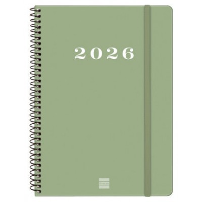 AGENDA 2026 BASIC MY E10 155X212MM SEMANA VISTA HORIZONTAL VERDE FINOCAM 743502026 (Espera 4 dias)