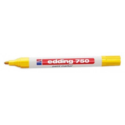 MARCADOR PERMANENTE 2-4MM 750 AMARILLO EDDING 750-5 (MIN10) (Espera 4 dias)