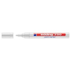 MARCADOR PERMANENTE 2-4MM 750 BLANCO EDDING 750-49 (MIN10) (Espera 4 dias)