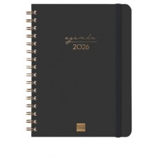 AGENDA 2026 TRENDY ALMA E10 155X212MM SEMANA VISTA HORIZONTAL NEGRO FINOCAM 762020126 (Espera 4 dias)