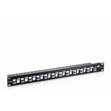 PATCH PANEL VACIO CAT.6 A 24 PUERTOS KEYSTONE