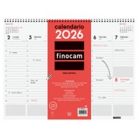 VADE 2026 ESPIRAL SEMANA VISTA VERTICAL 420X310MM FINOCAM 780260026 (Espera 4 dias)
