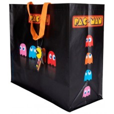 SHOPPING BAG KONIX PACMAN BLACK REUTILIZABLE