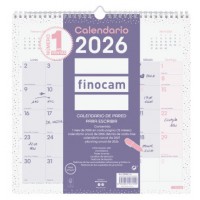 CALENDARIO 2026 PARED TRENDY CHIC ESCRIBIR 300X300MM MORADO FINOCAM 787002726 (Espera 4 dias)