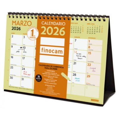 CALENDARIO 2026 SOBREMESA NEUTRO ESCRIBIR GRAFIK S 210X150MM FINOCAM 787200126 (Espera 4 dias)