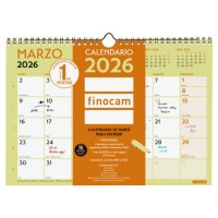 CALENDARIO 2026 NEUTRO PARED ESCRIBIR GRAFIK A4 210X297MM FINOCAM 787220126 (Espera 4 dias)