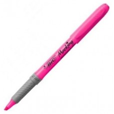 MARCADOR FLUORESCENTE HIGHLIGHTER GRIP TRAZO 1,5-3,3MM. ROSA BIC 811934 (MIN12) (Espera 4 dias)