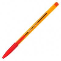 BOLIGRAFO CRISTAL FINE CUERPO NARANJA TRAZO 0,3 MM. COLOR ROJO BIC 872720 (MIN50) (Espera 4 dias)