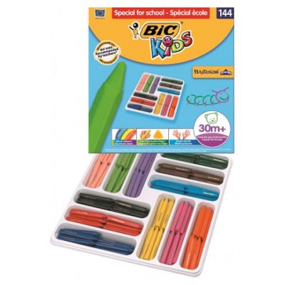 ESTUCHE 144 CERAS DE COLOR CON 12 COLORES DIFERENTES BIC 8878332 (Espera 4 dias)