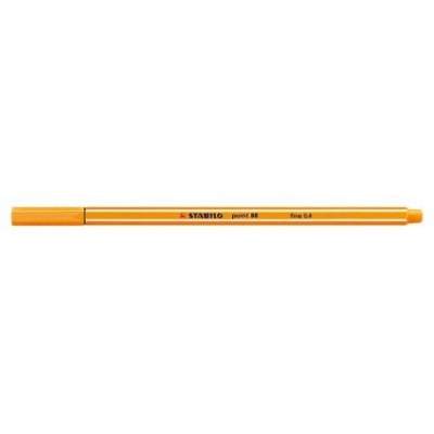 ROTULADOR PUNTA FINA POINT 88 0.4MM NARANJA STABILO 88/54 (MIN10) (Espera 4 dias)