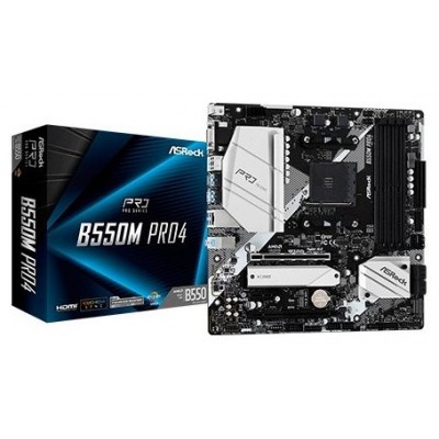 Asrock B550M Pro4 AMD B550 Zócalo AM4 micro ATX (Espera 4 dias)