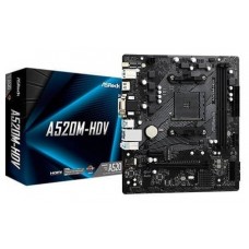 PB AMD SAM4 ASROCK A520M-HDV 4SATA3 M2 6USB32 PCIE