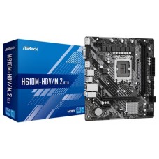 Asrock H610M-HDV/M.2 R2.0 Intel H610 LGA 1700 micro ATX (Espera 4 dias)