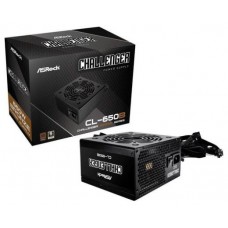 FUENTE ALIMENTACION ASROCK CL-650B,PSU,650W,80 PLUS BRONZE,120MM,ACTIVE PFC,PCI-E (6+2 pin)x4,SATA (5 pin)x4 (Espera 4 dias)
