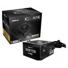 FUENTE ALIMENTACION ASROCK CL-650G,PSU,650W,80 PLUS GOLD,120MM,ACTIVE PFC,PCI-E (6+2 pin)x4,SATA (5 pin)x4 (Espera 4 dias)