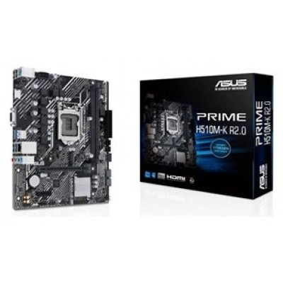 PLACA ASUS PRIME H510M-R-SI R2.0 (BULK),INTEL,1200,H510,2DDR4,64GB,VGA+DVI+HDMI,GBLAN,4SATA3,3USB3.2,MATX (Espera 4 dias)