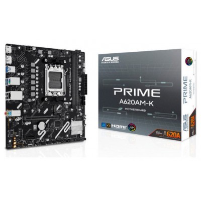 PLACA ASUS PRIME A620AM-K,AMD,AM5,A620A,2DDR5,128GB,DP+HDMI,GBLAN,4SATA6+M.2,GBLAN,5USB3.2,MATX (Espera 4 dias)