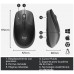 Logitech - Raton optico M190 - Inalambrico - Negro