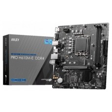 PLACA MSI PRO H610M-E D4 1700 2DDR4 HDMI 4SATA3 MATX (Espera 4 dias)