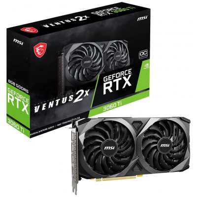 TARJETA GRAFICA MSI RTX 3060TI VENTUS  2X OC 8GB GDDR6X
