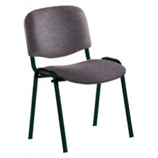 SILLA CONFIDENTE ESTRUCTURA DE TUBO METÁLICO RESPALDO Y ASIENTO TAPIZADOS COLOR GRIS ROCADA 965/1 (Espera 4 dias)