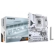 GIGABYTE B850 EAGLE WIFI7 ICE Placa base - Procesadores AMD Ryzen serie 9000, VRM digital de 8+2+2 fases, hasta 8200 MHz DDR5 (O.C.), 1x M.2 PCIe 5.0 + 2x M.2 PCIe 4.0, Wi-Fi 7, LAN 2.5 GbE, USB 3.2 Gen 2 (Espera 4 dias)