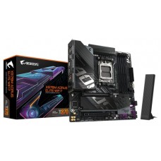 GIGABYTE X870M AORUS ELITE WIFI7 Placa Base – Compatible con procesadores AMD Ryzen 9000, VRM digital de 14+2+2 fases, hasta 8200 MHz DDR5 (OC), 1 x PCIe 5.0 + 1 x PCIe 4.0, Wi-Fi 7, LAN 2.5 GbE, USB 4 (Espera 4 dias)