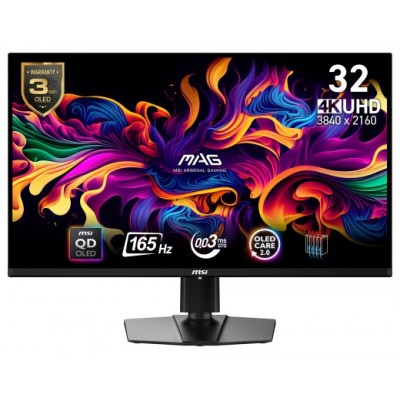 MSI MAG 321UP QD-OLED pantalla para PC 80 cm (31.5") 3840 x 2160 Pixeles 4K Ultra HD Negro (Espera 4 dias)