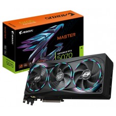 GIGABYTE AORUS GeForce RTX 5070 MASTER 12G Tarjeta Gráfica - 12GB GDDR7, 192 bits, PCI-E 5.0, XXXX MHz Core Clock, 3 x DP 2.1a, 1 x HDMI 2.1b, NVIDIA DLSS 4, GV-N5070AORUS M-12GD (Espera 4 dias)