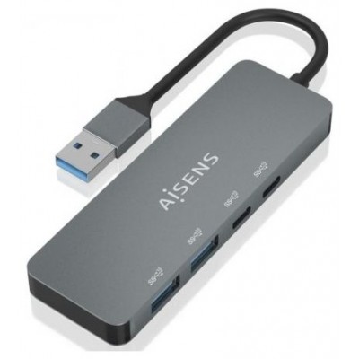 HUB USB 3.2 GEN2 10G USB-A/M-2xUSB-C/H-2xUSB-A/H GRIS