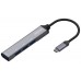 HUB USB 3.1 USB-C USB-CM-4xTIPO AH GRIS 10CM AISENS