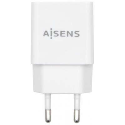 CARGADOR USB AISENS 10W ALTA EFICIENCIA 5V 2A BLANCO