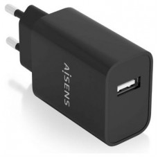 AISENS - CARGADOR USB 10W ALTA EFICIENCIA, 5V/2A, NEGRO