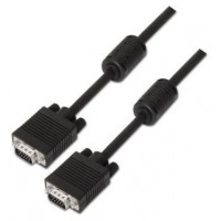 CABLE SVGA FERRITA HDB15M-HDB15M NEGRO 25M AISENS