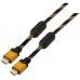 AISENS - CABLE HDMI ALTA VELOCIDAD / HEC CON FERRITA, A/M-A/M, ORO, 1.8M