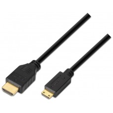 AISENS - CABLE HDMI A MINI HDMI ALTA VELOCIDAD / HEC, A/M-C/M, NEGRO, 3.0M